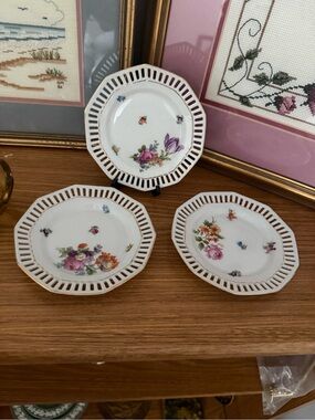 Vintage schumann Bavaria porcelain plates made in Germany trinket dishes